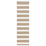Vidaxxl Zebrarollo 50x100 cm Stoffbreite 45,9 cm Polyester Sandbraun