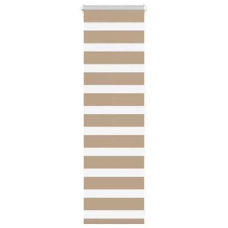 Vidaxxl Zebrarollo 50x100 cm Stoffbreite 45,9 cm Polyester Sandbraun