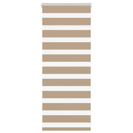 VidaXL Zebrarollo 55x100 cm Stoffbreite 50,9 cm Polyester Sandbraun