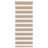 VidaXL Zebrarollo 60x100 cm Stoffbreite 55,9 cm Polyester Sandbraun