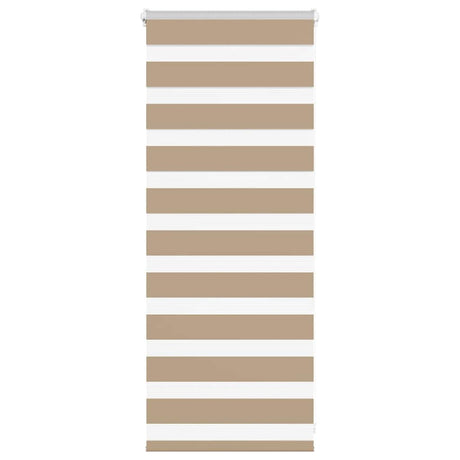 VidaXL Zebrarollo 60x100 cm Stoffbreite 55,9 cm Polyester Sandbraun