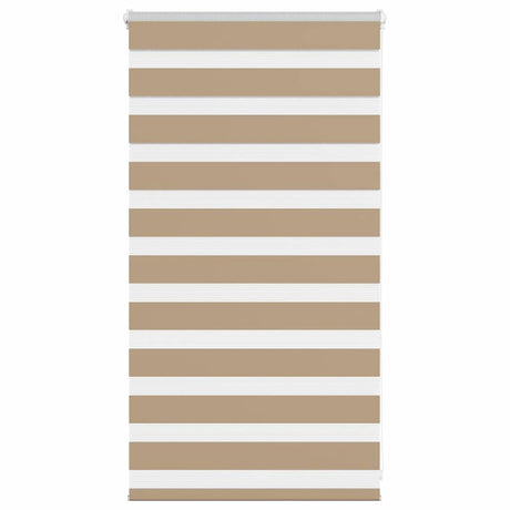 VidaXL Zebrarollo 75x100 cm Stoffbreite 70,9 cm Polyester Sandbraun