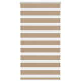 VidaXL Zebrarollo 85x100 cm Stoffbreite 80,9 cm Polyester Sandbraun