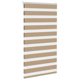 VidaXL Zebrarollo 85x100 cm Stoffbreite 80,9 cm Polyester Sandbraun