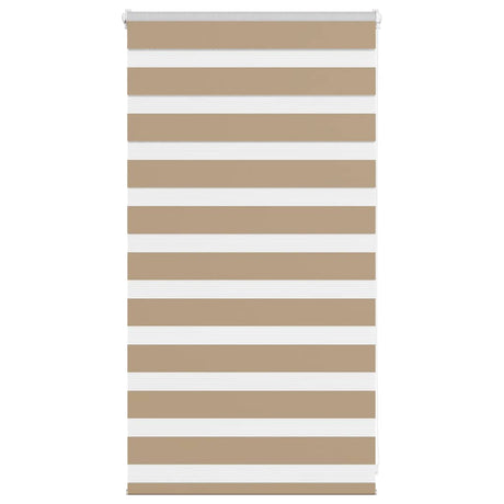 VidaXL Zebrarollo 90x100 cm Stoffbreite 85,9 cm Polyester Sandbraun