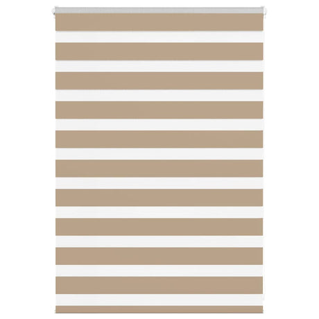 VidaXL Zebrarollo 95x100 cm Stoffbreite 90,9 cm Polyester Sandbraun