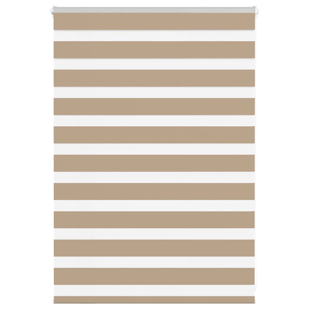 VidaXL Zebrarollo 95x100 cm Stoffbreite 90,9 cm Polyester Sandbraun