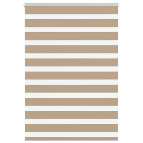 VidaXL Zebrarollo 95x100 cm Stoffbreite 90,9 cm Polyester Sandbraun