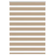 VidaXL Zebrarollo 115x100 cm Stoffbreite 110,9 cm Polyester Sandbraun