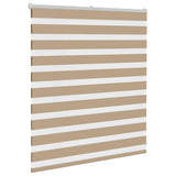 VidaXL Zebrarollo 120x100 cm Stoffbreite 115,9 cm Polyester Sandbraun