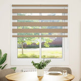 VidaXL Zebrarollo 130x100 cm Stoffbreite 125,9 cm Polyester Sandbraun