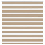 VidaXL Zebrarollo 145x100 cm Stoffbreite 140,9 cm Polyester Sandbraun