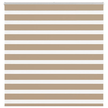 VidaXL Zebrarollo 145x100 cm Stoffbreite 140,9 cm Polyester Sandbraun