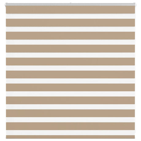 VidaXL Zebrarollo 150x100 cm Stoffbreite 145,9 cm Polyester Sandbraun