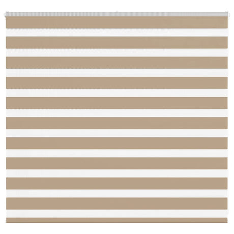 VidaXL Zebrarollo 155x100 cm Stoffbreite 150,9 cm Polyester Sandbraun