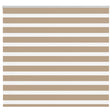 VidaXL Zebrarollo 165x100 cm Stoffbreite 160,9 cm Polyester Sandbraun