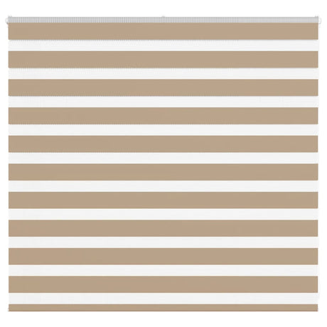 VidaXL Zebrarollo 165x100 cm Stoffbreite 160,9 cm Polyester Sandbraun