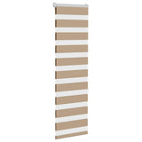 VidaXL Zebrarollo 40x150 cm Stoffbreite 35,9 cm Polyester Sandbraun
