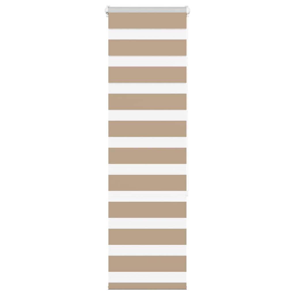 VidaXL Zebrarollo 50x150 cm Stoffbreite 55,9 cm Polyester Sandbraun