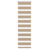 VidaXL Zebrarollo 50x150 cm Stoffbreite 55,9 cm Polyester Sandbraun