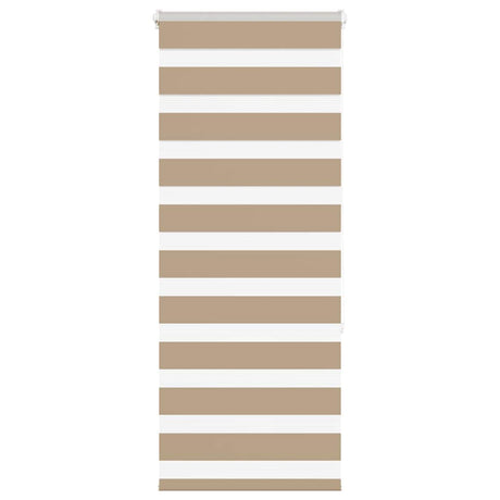 VidaXL Zebrarollo 55x150 cm Stoffbreite 50,9 cm Polyester Sandbraun