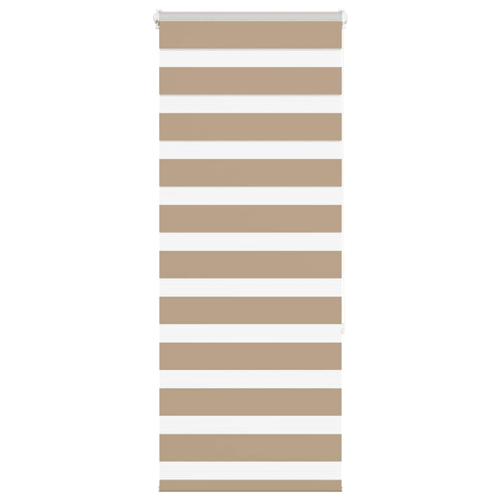VidaXL Zebrarollo 60x150 cm Stoffbreite 55,9 cm Polyester Sandbraun