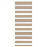 VidaXL Zebrarollo 60x150 cm Stoffbreite 55,9 cm Polyester Sandbraun