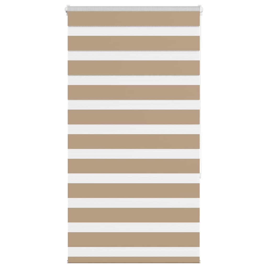 VidaXL Zebrarollo 70x150 cm Stoffbreite 65,9 cm Polyester Sandbraun