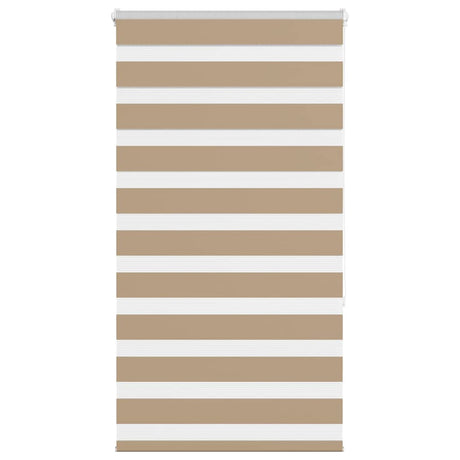 VidaXL Zebrarollo 70x150 cm Stoffbreite 65,9 cm Polyester Sandbraun