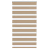 VidaXL Zebrarollo 75x150 cm Stoffbreite 70,9 cm Polyester Sandbraun