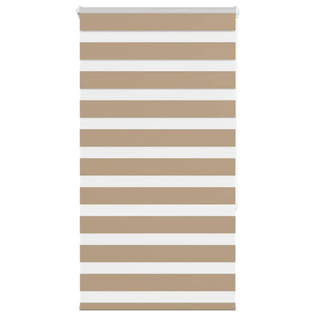 VidaXL Zebrarollo 75x150 cm Stoffbreite 70,9 cm Polyester Sandbraun