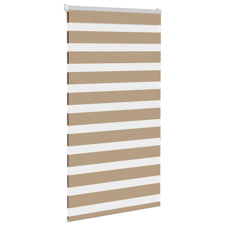VidaXL Zebrarollo 75x150 cm Stoffbreite 70,9 cm Polyester Sandbraun