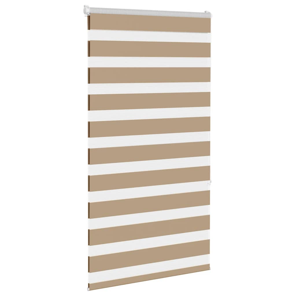 VidaXL Zebrarollo 80x150 cm Stoffbreite 75,9 cm Polyester Sandbraun