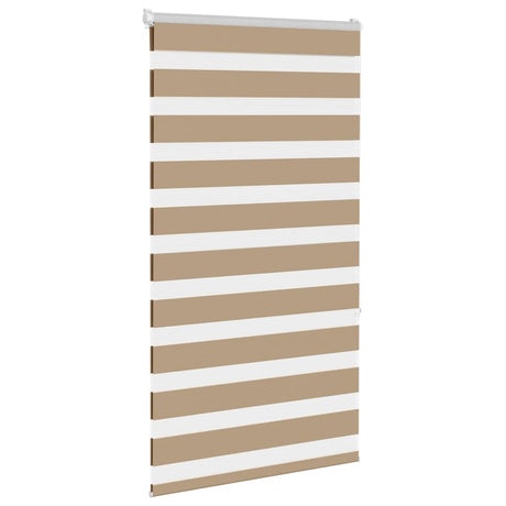VidaXL Zebrarollo 85x150 cm Stoffbreite 80,9 cm Polyester Sandbraun