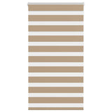 VidaXL Zebrarollo 90x150 cm Stoffbreite 85,9 cm Polyester Sandbraun