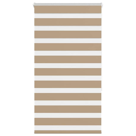 VidaXL Zebrarollo 90x150 cm Stoffbreite 85,9 cm Polyester Sandbraun