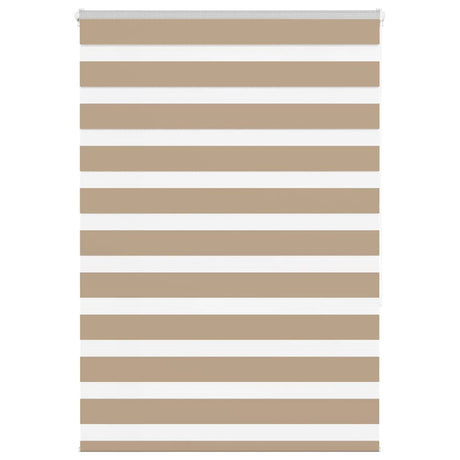 VidaXL Zebrarollo 95x150 cm Stoffbreite 90,9 cm Polyester Sandbraun