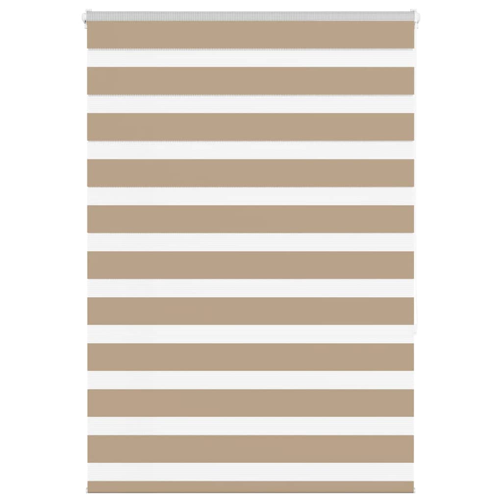 VidaXL Zebrarollo 100x150 cm Stoffbreite 95,9 cm Polyester Sandbraun