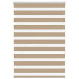 VidaXL Zebrarollo 100x150 cm Stoffbreite 95,9 cm Polyester Sandbraun
