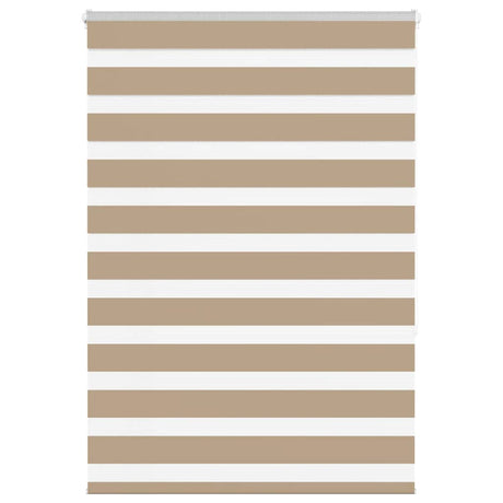 VidaXL Zebrarollo 100x150 cm Stoffbreite 95,9 cm Polyester Sandbraun