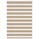 VidaXL Zebrarollo 110x150 cm Stoffbreite 105,9 cm Polyester Sandbraun