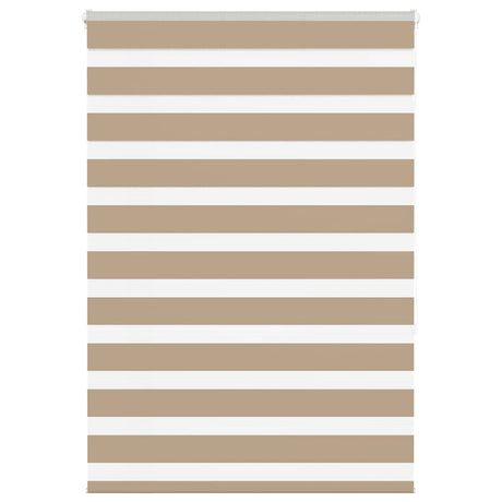 VidaXL Zebrarollo 110x150 cm Stoffbreite 105,9 cm Polyester Sandbraun