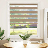 VidaXL Zebrarollo 115x150 cm Stoffbreite 110,9 cm Polyester Sandbraun