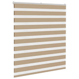 VidaXL Zebrarollo 120x150 cm Stoffbreite 115,9 cm Polyester Sandbraun