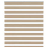 VidaXL Zebrarollo 135x150 cm Stoffbreite 130,9 cm Polyester Sandbraun