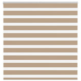 VidaXL Zebrarollo 140x150 cm Stoffbreite 135,9 cm Polyester Sandbraun