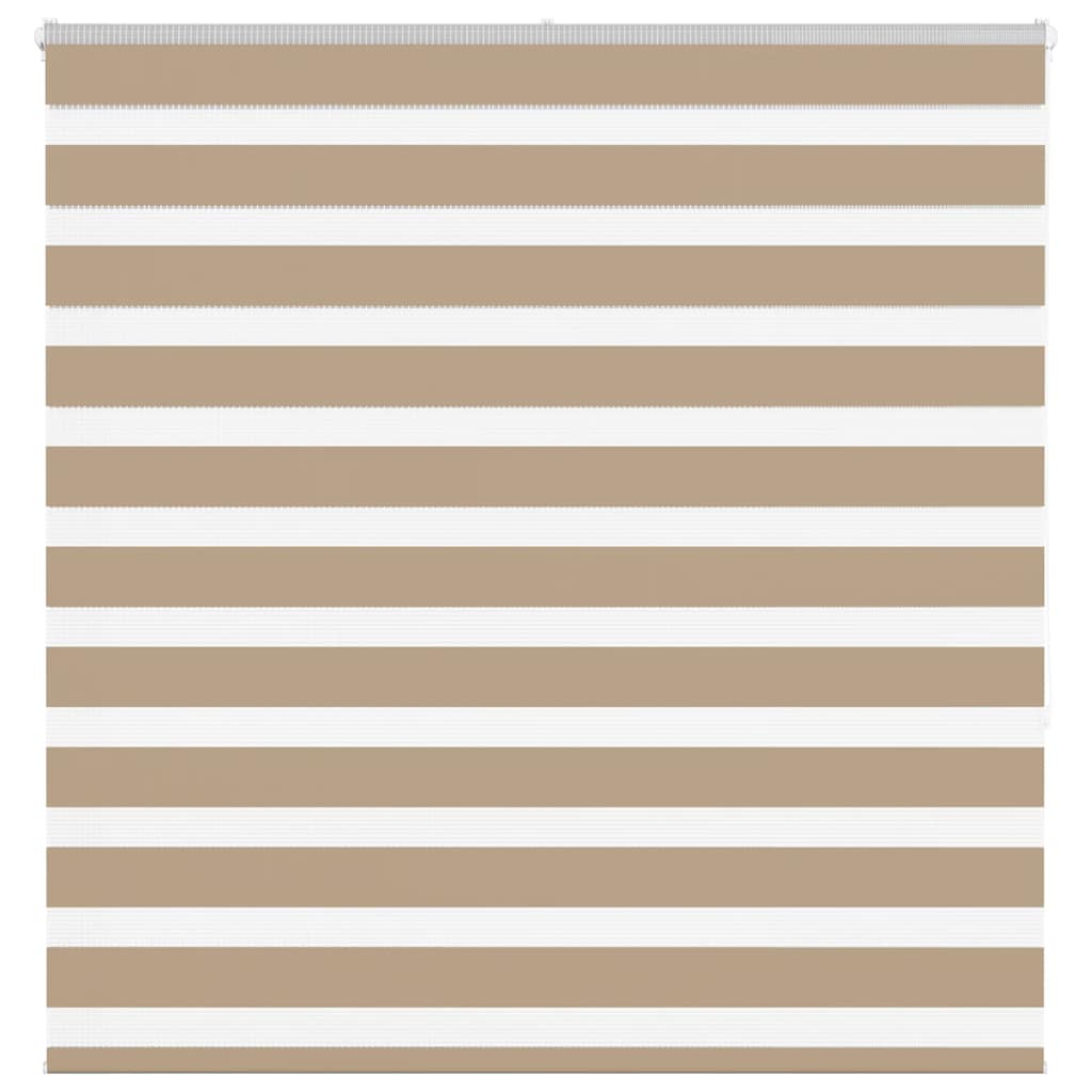VidaXL Zebrarollo 145x150 cm Stoffbreite 140,9 cm Polyester Sandbraun