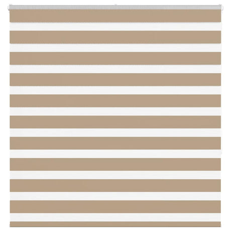 VidaXL Zebrarollo 145x150 cm Stoffbreite 140,9 cm Polyester Sandbraun