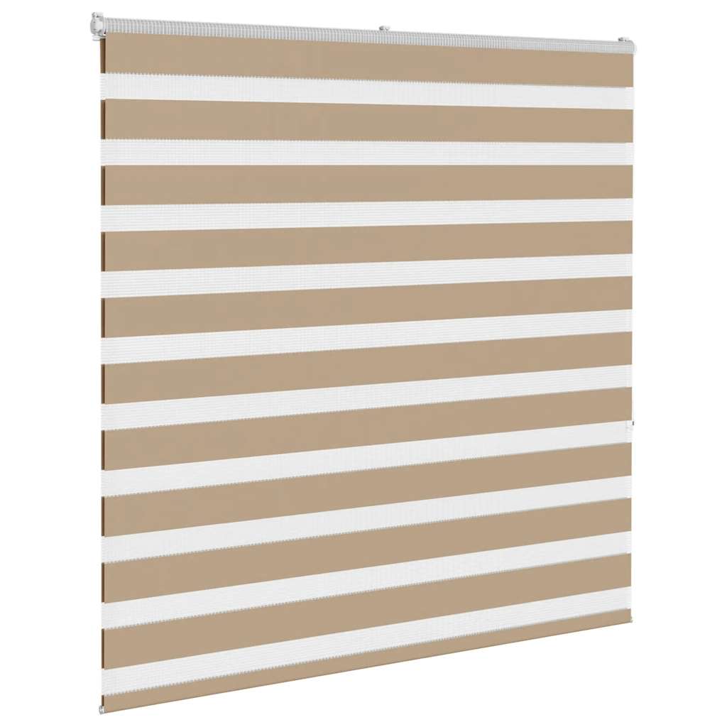 VidaXL Zebrarollo 145x150 cm Stoffbreite 140,9 cm Polyester Sandbraun