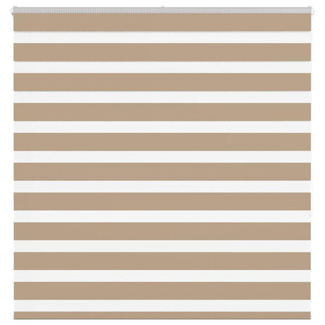VidaXL Zebrarollo 150x150 cm Stoffbreite 145,9 cm Polyester Sandbraun